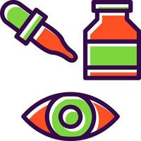 Eye Drops Vector Icon Design