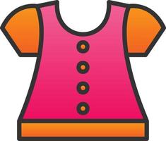 diseño de icono de vector de blusa