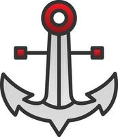 Anchor Vector Icon Design