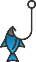 Fishing Hook Vector Icon Design