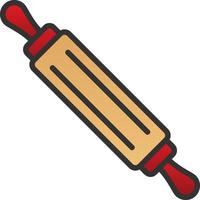 Rolling Pin Vector Icon Design