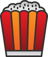 Popcorn Vector Icon Design