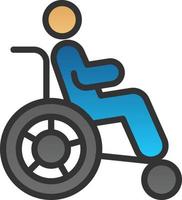 Disability Vector Icon Design