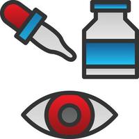 Eye Drops Vector Icon Design