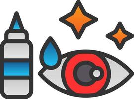 Artificial Tears Vector Icon Design