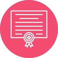 diseño de icono de vector de certificado