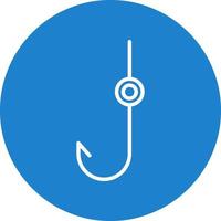 Fishing Hook Vector Icon Design