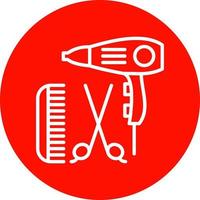 Hairdressing Vector Icon Design