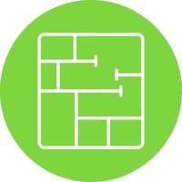 Floor Plan Vector Icon Design