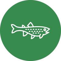 Trout Vector Icon Design