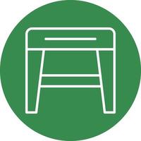 Stool f Vector Icon Design