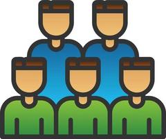 Crowd Vector Icon Design