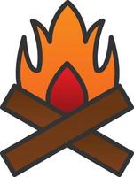 Bonfire Vector Icon Design