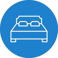 Bed Vector Icon Design