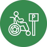 Handicap Vector Icon Design