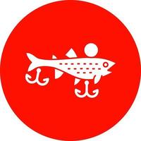 diseño de icono de vector de cebos de pesca