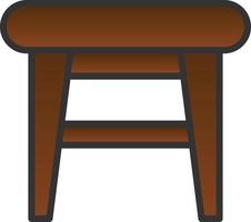 Stool Vector Icon Design