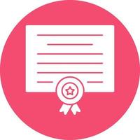 Certificate Vector Icon Design