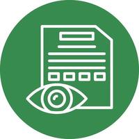 diseño de icono de vector de prueba ocular