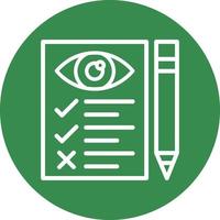 Eye Test Vector Icon Design