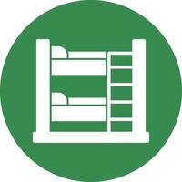 Bunk Bed Vector Icon Design