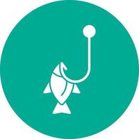 Fishing Hook Vector Icon Design