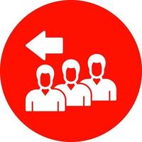 Queue Vector Icon Design