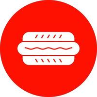 Hot Dog Vector Icon Design