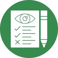 Eye Test Vector Icon Design