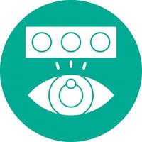 Color Blindness Test Vector Icon Design