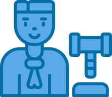 Judge Man Vector Icon Design