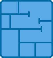 Floor Plan Vector Icon Design