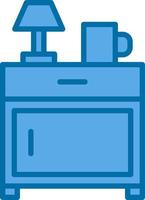 Bedside Table Vector Icon Design