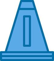 Traffic Cone Vector Icon Design
