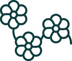 Flowers Vector Icon Design