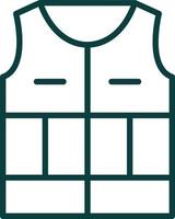 Life Jacket Vector Icon Design