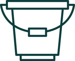 Bucket Vector Icon Design