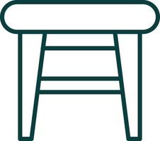 Stool Vector Icon Design