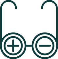 Prescription Glasses Vector Icon Design