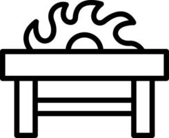 Table Saw Vector Icon Design
