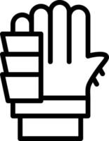 guantes, vector, icono, diseño vector