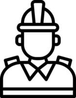 Firefighter Vector Icon Design