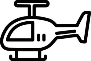 Helicopter Vector Icon Design