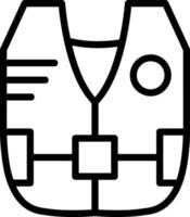 Life Jacket Vector Icon Design