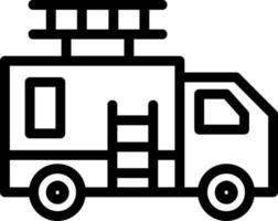 Fire Truck Vector Icon Design