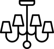 Chandelier Vector Icon Design