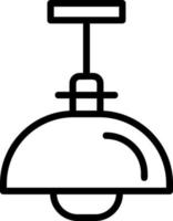 Hanging Lamp Vector Icon Design