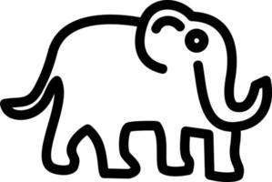 Mammoth Vector Icon Design