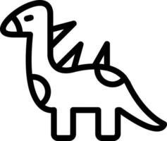 diseño de icono de vector de dinosaurio