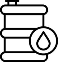 Oil Tank Vector Icon Design